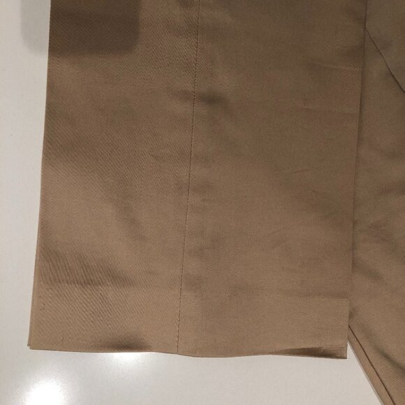 Espirit Collection Straight Leg Zip Up Medium Rise Pants Tan Size 8 - Picture 3 of 8